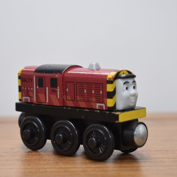 Salty Wooden Railway Thomas the Train Tank Engine Friends Red Yellow 2003 VTG - Picture 5 of 7